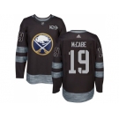 Men Adidas Buffalo Sabres #19 Jake McCabe Black 1917-2017 100th Anniversary Stitched NHL Jersey