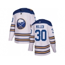 Men Adidas Buffalo Sabres #30 Ryan Miller White Authentic 2018 Winter Classic Stitched NHL Jersey