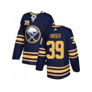 Men Adidas Buffalo Sabres #39 Dominik Hasek Navy Blue Home Authentic Stitched NHL Jersey