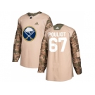 Men Adidas Buffalo Sabres #67 Benoit Pouliot Camo Authentic 2017 Veterans Day Stitched NHL Jersey