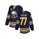 Men Adidas Buffalo Sabres #77 Pierre Turgeon Navy Blue Home Authentic Stitched NHL Jersey