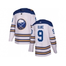 Men Adidas Buffalo Sabres #9 Evander Kane White Authentic 2018 Winter Classic Stitched NHL Jersey