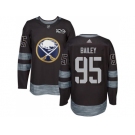 Men Adidas Buffalo Sabres #95 Justin Bailey Black 1917-2017 100th Anniversary Stitched NHL Jersey