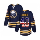 Men's Adidas Buffalo Sabres #40 Robin Lehner Authentic Navy Blue USA Flag Fashion NHL Jersey