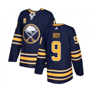 Men's Adidas Buffalo Sabres #9 Derek Roy Premier Navy Blue Home NHL Jersey