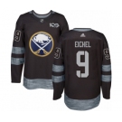 Men's Adidas Buffalo Sabres #9 Jack Eichel Authentic Black 1917-2017 100th Anniversary NHL Jersey