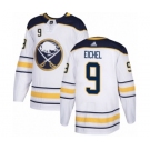 Men's Adidas Buffalo Sabres #9 Jack Eichel Authentic White Away NHL Jersey