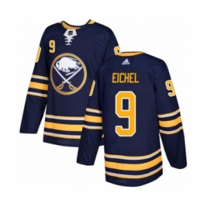 Men's Adidas Buffalo Sabres #9 Jack Eichel Premier Navy Blue Home NHL Jersey