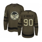 Men's Adidas Buffalo Sabres #90 Ryan O'Reilly Authentic Green Salute to Service NHL Jersey