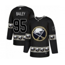 Men's Adidas Buffalo Sabres #95 Justin Bailey Authentic Black Team Logo Fashion NHL Jersey