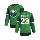 Men's Buffalo Sabres #23 Sam Reinhart 2020 St. Patrick's Day Stitched Hockey Jersey Green