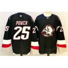 Men's Buffalo Sabres #25 Owen Power Black 2024-25 Alternate Stitched Hockey Jersey