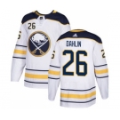 Men's Buffalo Sabres #26 Rasmus Dahlin White Road Stitched Hockey Jersey