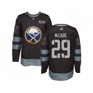 Men's Buffalo Sabres #29 Jake McCabe Black 1917-2017 100th Anniversary Stitched NHL Jersey