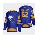 Men's Buffalo Sabres #62 Brandon Montour 2020-21 Home Authentic Player Stitched Hockey Jersey Royal Blue