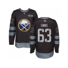 Men's Buffalo Sabres #63 Tyler Ennis Black 1917-2017 100th Anniversary Stitched NHL Jersey