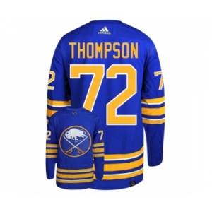 Men's Buffalo Sabres #72 Tage Thompson Blue Stitched Jersey