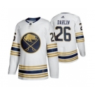 Men's New Buffalo Sabres #26 Rasmus Dahlin White Hockey Jersey