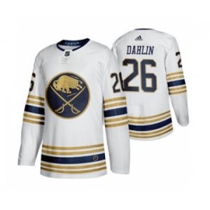 Men's New Buffalo Sabres #26 Rasmus Dahlin White Hockey Jersey