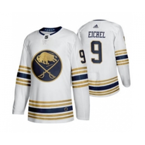 Men's New Buffalo Sabres #9 Jack Eichel White Hockey Jersey