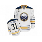 Men's Reebok Buffalo Sabres #31 Anders Nilsson Authentic White Away NHL Jersey