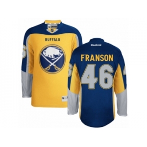 Men's Reebok Buffalo Sabres #46 Cody Franson Authentic Gold New Third NHL Jersey