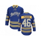 Men's Reebok Buffalo Sabres #46 Cody Franson Authentic Royal Blue Third NHL Jersey