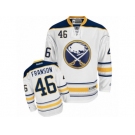 Men's Reebok Buffalo Sabres #46 Cody Franson Authentic White Away NHL Jersey