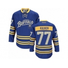 Men's Reebok Buffalo Sabres #77 Dmitry Kulikov Authentic Royal Blue Third NHL Jersey