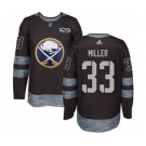 Men's Sabres #33 Colin Miller Black 1917-2017 100th Anniversary Stitched Hockey Jersey