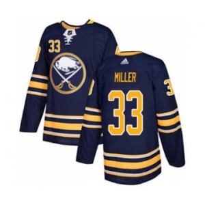 Men's Sabres #33 Colin Miller Navy Blue Home Authentic Stitched Hockey Jersey