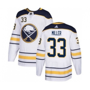 Men's Sabres #33 Colin Miller White Road Authentic Stitched Hockey Jersey