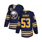 Men's Sabres #53 Jeff Skinner Navy Blue Home Stitched Hockey Jersey