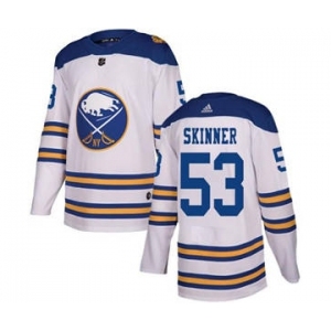 Men's Sabres #53 Jeff Skinner White 2018 Winter Classic Stitched Hockey Jersey