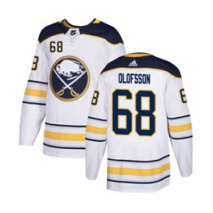 Men's Sabres #68 Victor Olofsson White Road Authentic Stitched Hockey Jersey