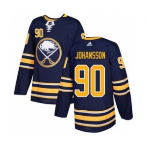 Men's Sabres #90 Marcus Johansson Navy Blue Home Authentic Stitched Hockey Jersey