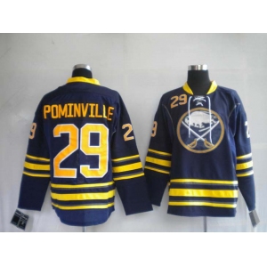 nhl buffalo sabres #29 pominville dk blue