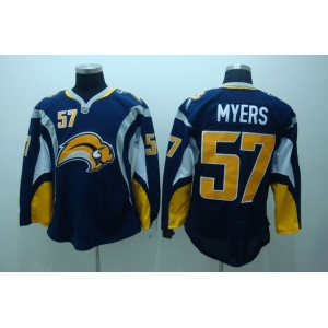nhl buffalo sabres #57 myers blue third edition
