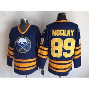 nhl jerseys buffalo sabres #89 mogilny blue[m&n]