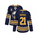 Women Adidas Buffalo Sabres #21 Kyle Okposo Navy Blue Home Authentic Stitched NHL Jersey