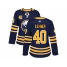 Women Adidas Buffalo Sabres #40 Robin Lehner Navy Blue Home Authentic Stitched NHL Jersey