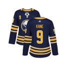 Women Adidas Buffalo Sabres #9 Evander Kane Navy Blue Home Authentic Stitched NHL Jersey