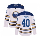 Women's Adidas Buffalo Sabres #40 Robin Lehner Authentic White 2018 Winter Classic NHL Jersey