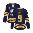 Women's Adidas Buffalo Sabres #9 Derek Roy Authentic Navy Blue Home NHL Jersey