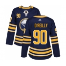 Women's Adidas Buffalo Sabres #90 Ryan O'Reilly Authentic Navy Blue Home NHL Jersey