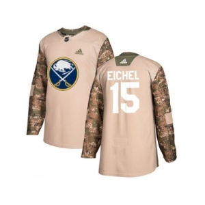 Youth Adidas Buffalo Sabres #15 Jack Eichel Camo Authentic 2017 Veterans Day Stitched NHL Jersey