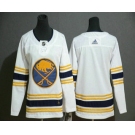 Youth Buffalo Sabres Blank White With Gold 50th Anniversary Adidas Stitched NHL Jersey