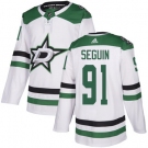 Youth Stars #91 Tyler Seguin White Road Authentic Stitched Hockey Jersey