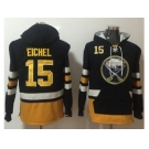 Buffalo Sabres #15 Jack Eichel Navy Blue Name & Number Pullover NHL Hoodie