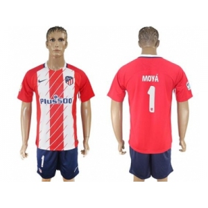 Atletico Madrid #1 Moya Home Soccer Club Jerseyss